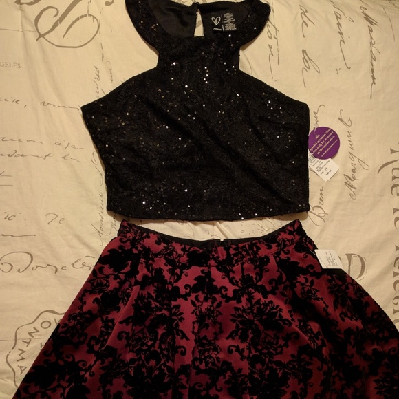 semi formal dresses 2 piece